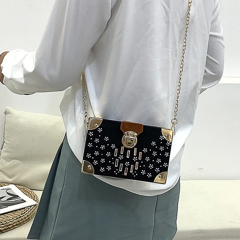 Роскошные сумки женские сумки дизайнерские модные цепи маленькие сумки на плечо расшитые блестками женские сумки через плечо для женщин