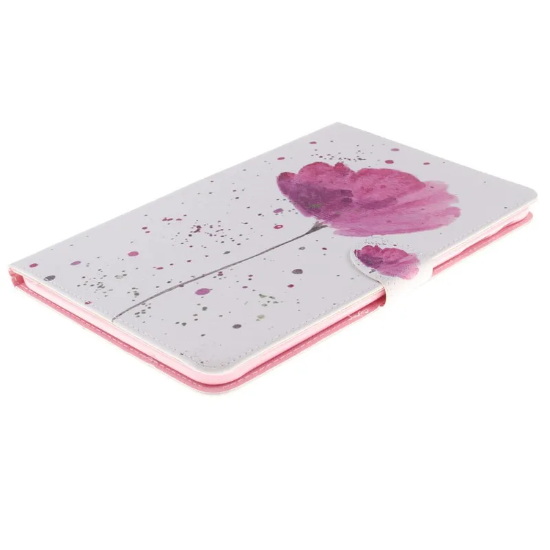 Inside Painted Flower Wallet Case For Samsung Galaxy Tab E 9.6 T560T561SM-T560 PU Leatehr Flip Tablet Cover 9.7 Inch Stand  (4)