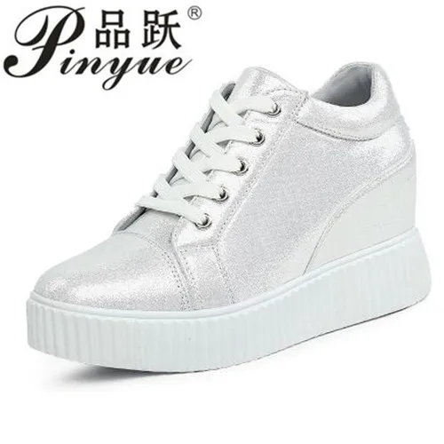 

New Style Spring Autumn Ladies Height Increase Wedge Sport Shoes Outdoor Woman Platform Sneakers Comfortable Breathable Shoes
