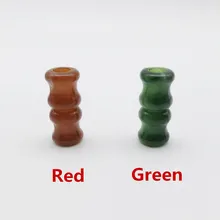 4 шт./упак.# красный# зеленый цвет вязания крючком волос оплетка dread дредлок бусины кольца трубки удлинители приблизительно 7 мм отверстие