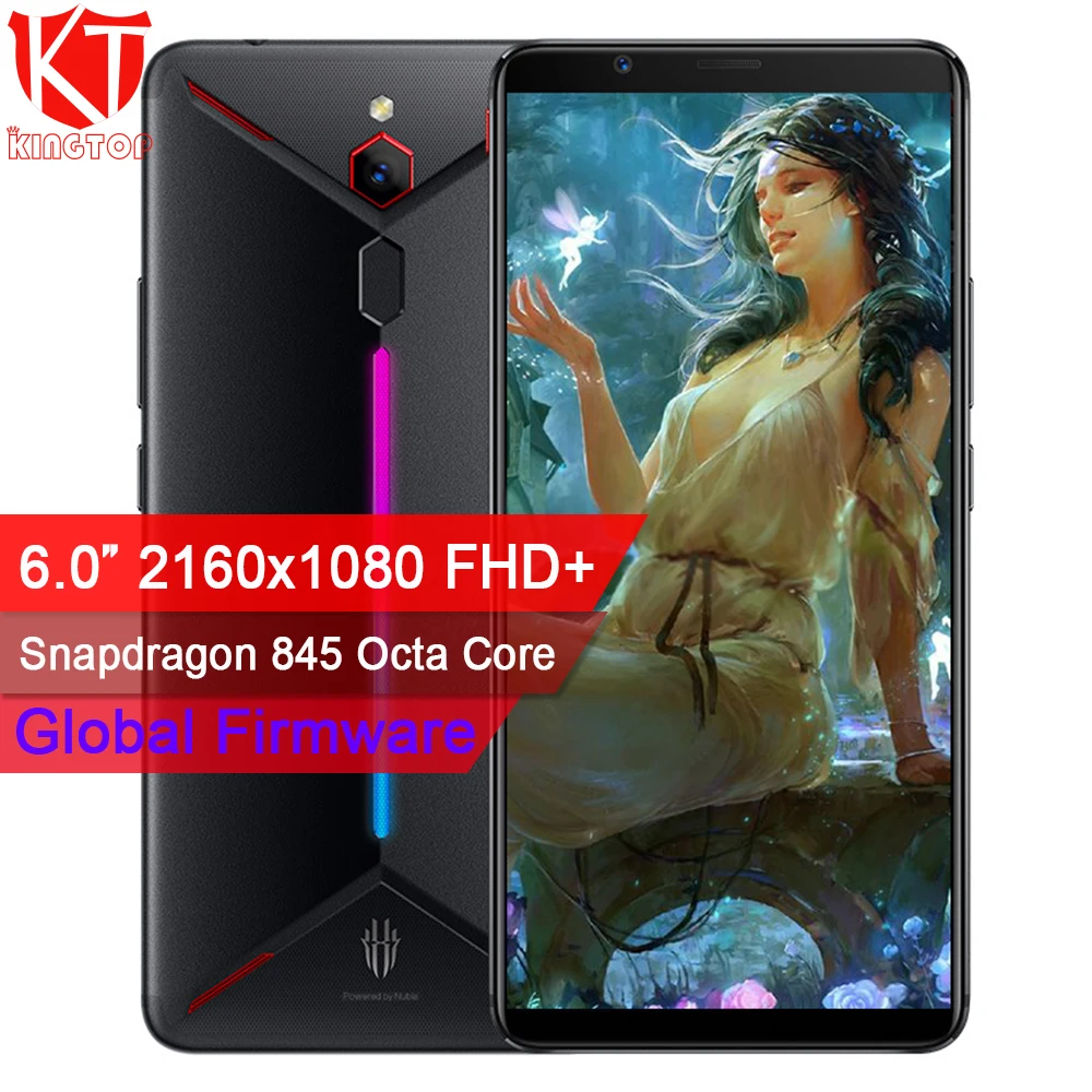 Мобильный телефон zte nubia Red Magic Mars, 6,0 дюймов, 6 ГБ ОЗУ, 64 Гб ПЗУ, Восьмиядерный процессор Snapdragon 845, фронтальная камера 16,0 Мп, задняя камера 8 Мп, игровой телефон