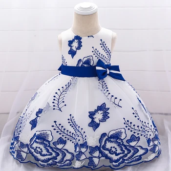 

2019 Gown Christening Dress For Baby Girl Party And Wedding Dresses Girl 1 Year Birthday Dress Print Princess Dress 12 24 Month