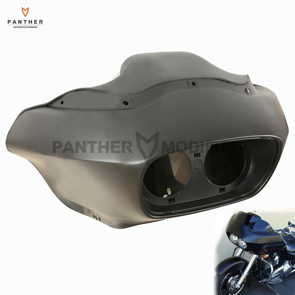 

Matt Black Motorcycle Inner & Outer Headlight Fairing Moto Head Covers case for Harley FLTR Road Glide 1998-2013