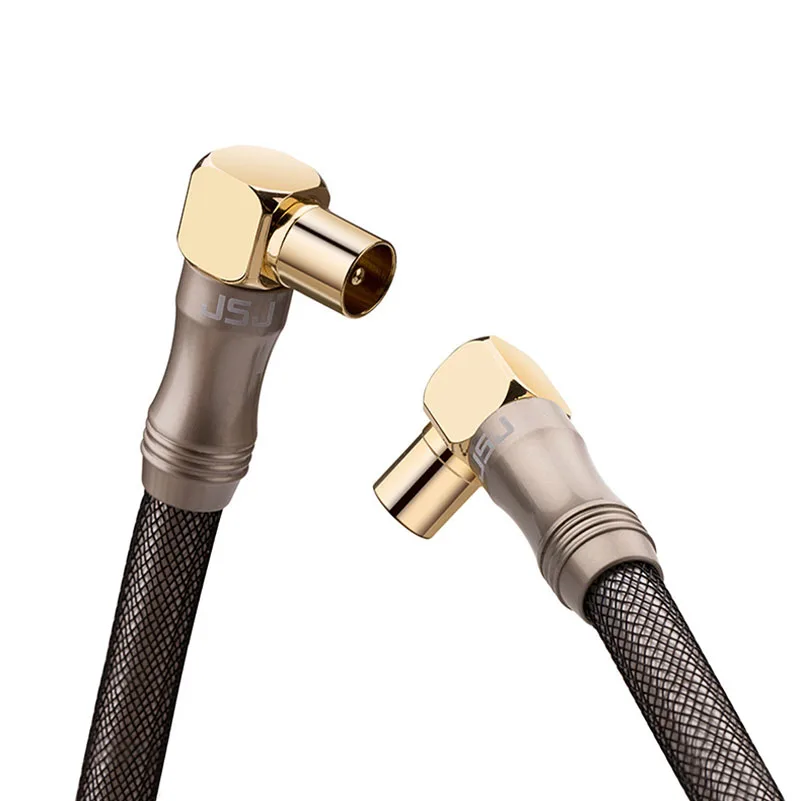 

3 type 1080P HDTV antenna cable 75 Ohm Premium coaxial cables Coax connector for DVB-T and DVB-T2, radio Best Quality
