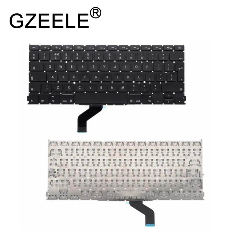 GZEELE NEW For Apple MacBook Pro 13 Retina A1425 Keyboard UK English Layout Laptop 2012-2013