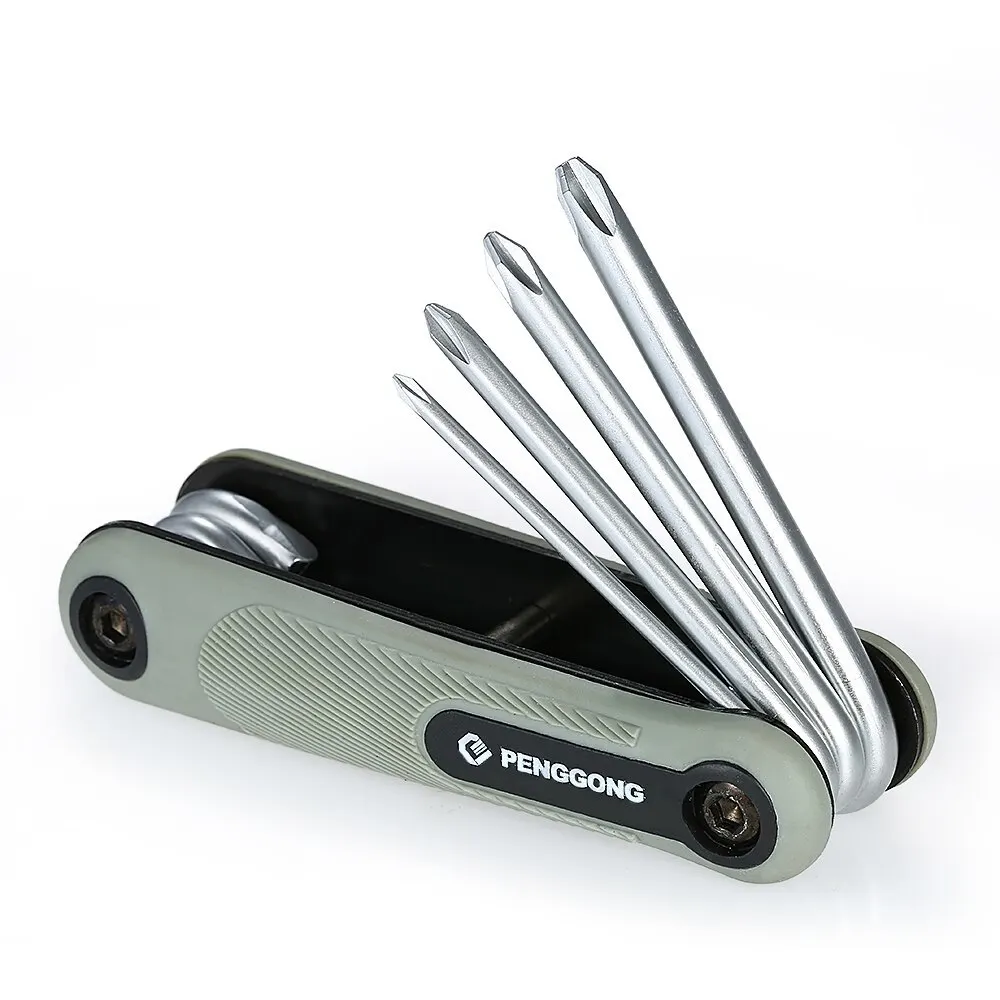 

8PCS Folding Screwdriver Wrench Lightweight Hex Multi-size Hexagonal Screwdriver Spanner for Bicycle Appliance Repair Tool