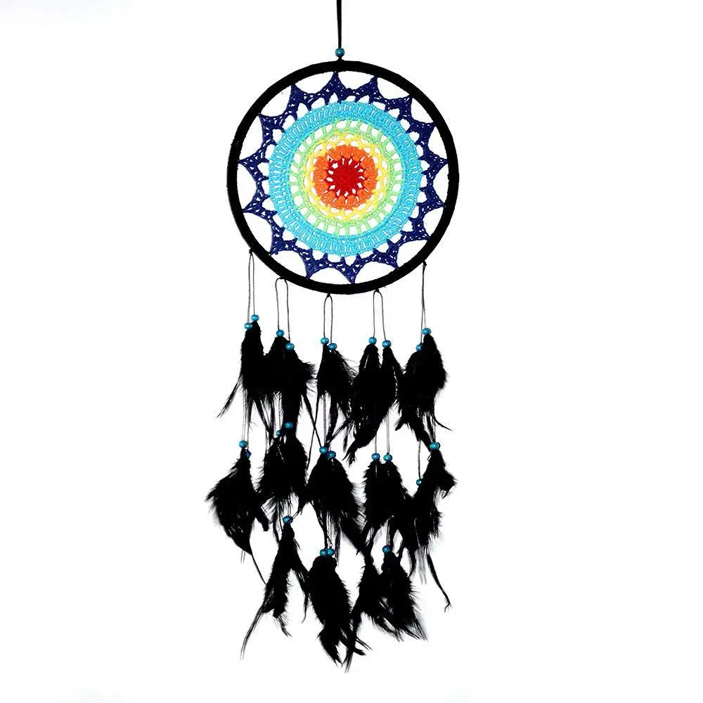 

Wall Hanging Dreamcatcher - Boho Macrame Feather Home Decoration Dream Catcher Handmade Decor Ornament Craft