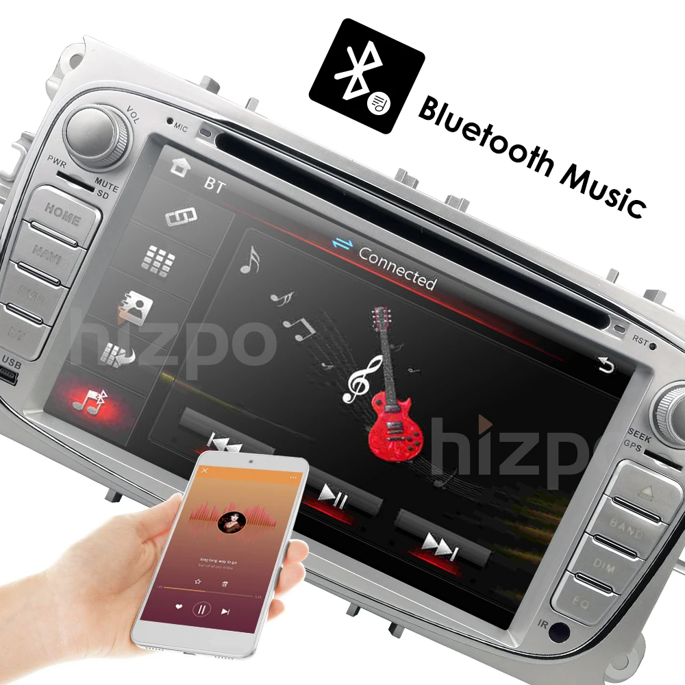 Car DVD Player Car Multimedia player GPS Nav Autoradio 2 Din For FORD/Focus/Mondeo/S-MAX/C-MAX/Galaxy Head Unit USB Monitor Cam