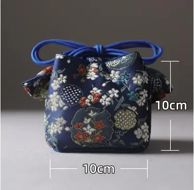 Парча плотная шелковая дорожная сумка для хранения чайная банка чайная чашка, чай набор сумка средней ткани шесть цветов