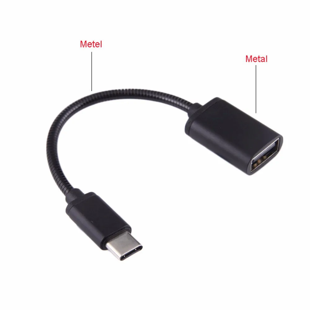H30 металлический USB C 3,1 type C штекер USB Женский OTG кабель для передачи данных адаптер для синхронизации конвертер type C OTG кабель для передачи данных