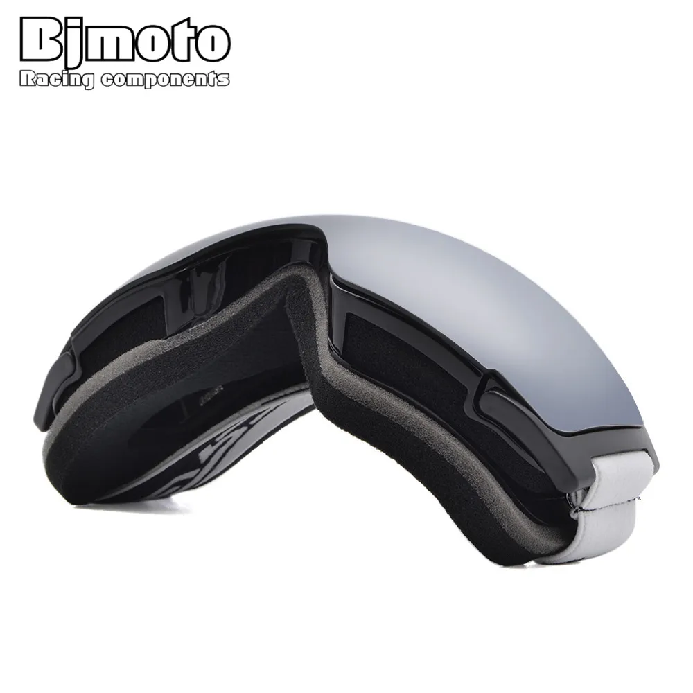BJMOTO мотоцикл гибкий Лыжный Сноуборд Снегоход очки магнит Быстро меняющиеся линзы система Мото очки мотокросса