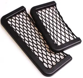 

Multifunction Elastic Net Car Storage String Bag for Cell phone and Small Items Designed with 3M Double-sided Adhesive Tape