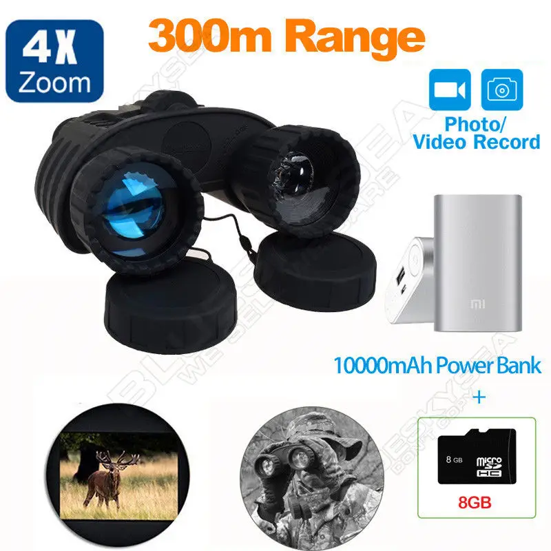 

Bestguarder Night Vision Binoculars Surveillance Camera Gen DVR 5MP HD720P Zoom+Power Bank