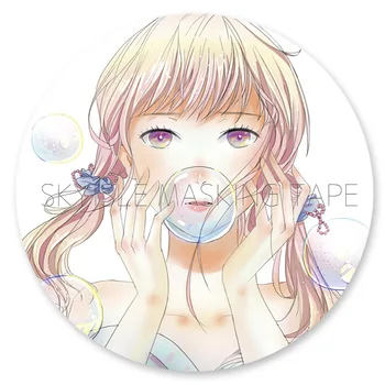 

1pcs And the paper tape girl girlfriends daily diary decorative tape stickers 40mm * 7m