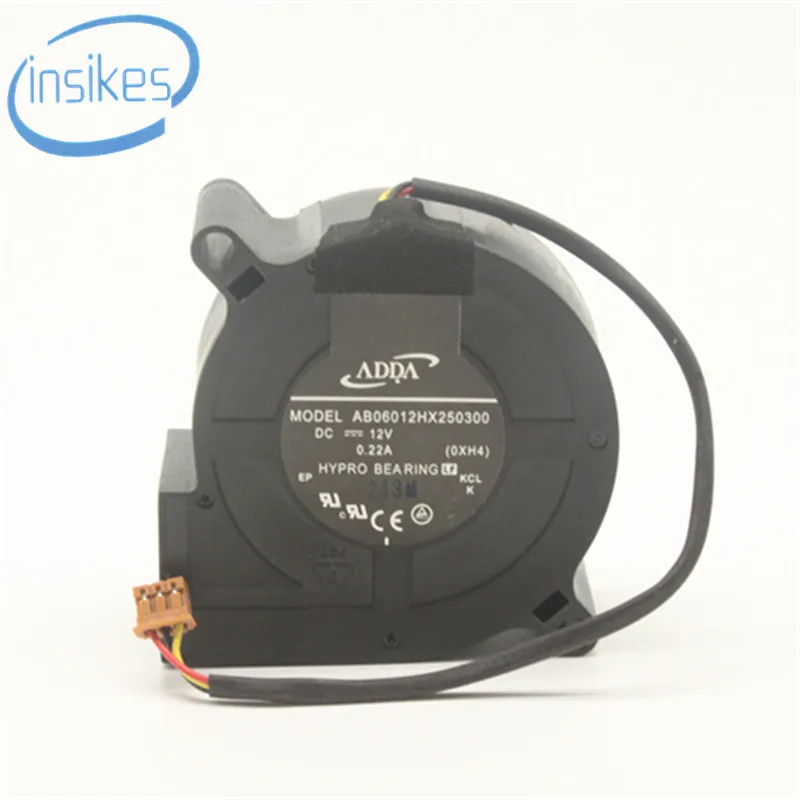 Original AB06012HX250300 12V0 22A Centrifugal Fan Turbine Blower Computer Cooling Fan 4250RPM 6025 6 cm 60
