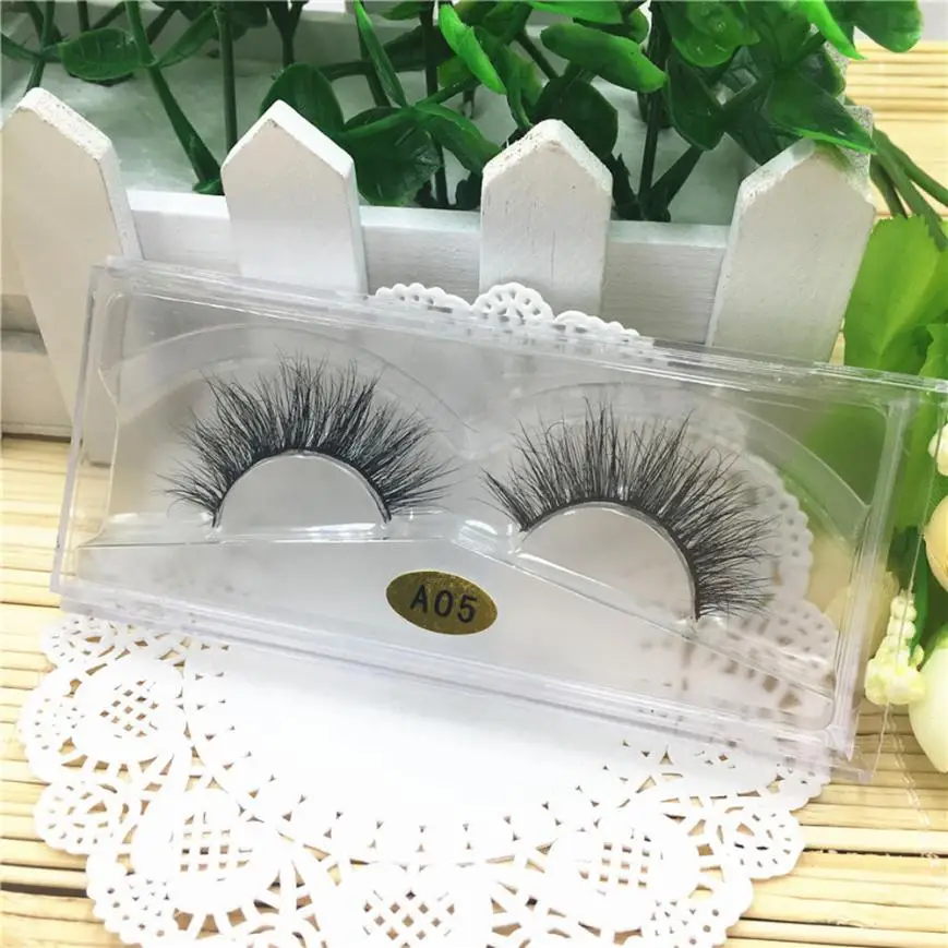 

1 Pair 3D Think false eyelashes Natural Multi Layer Thick Cross Eye Lashes False Eyelashes Box A01-A07 2U1227