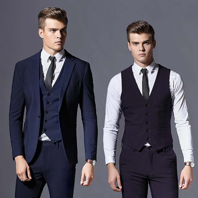 Men S Casual Slim Fit 3 Piece Suits For Wedding Tuxedos Groomsmen Men S Casual Slim Fit 3 Piece Suits For Wedding Tuxedos Groomsmen Prom Suit Single On Mens
