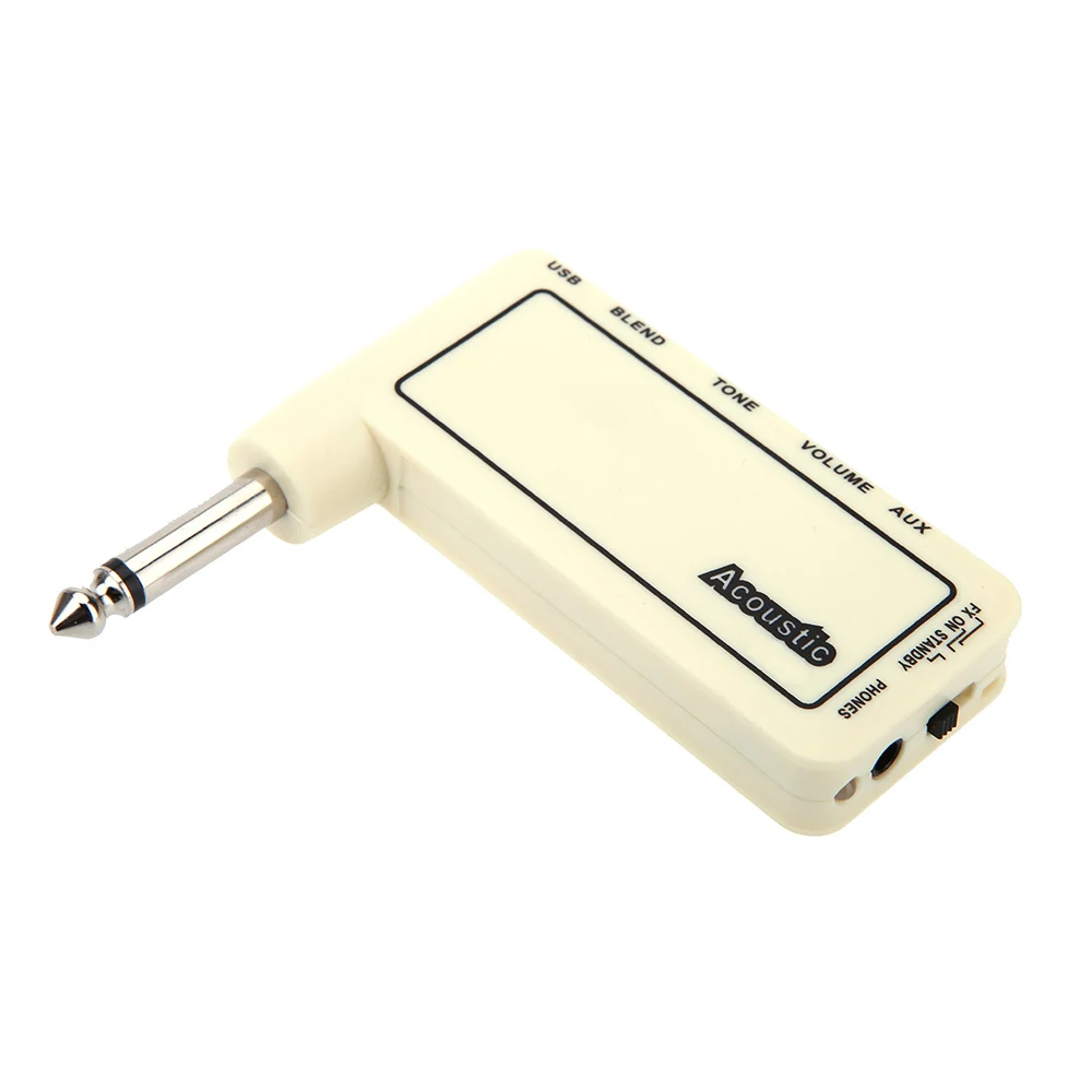 

Mini Rechargeable Electric Guitar Plug Headphone Amp Amplifier Original Sound