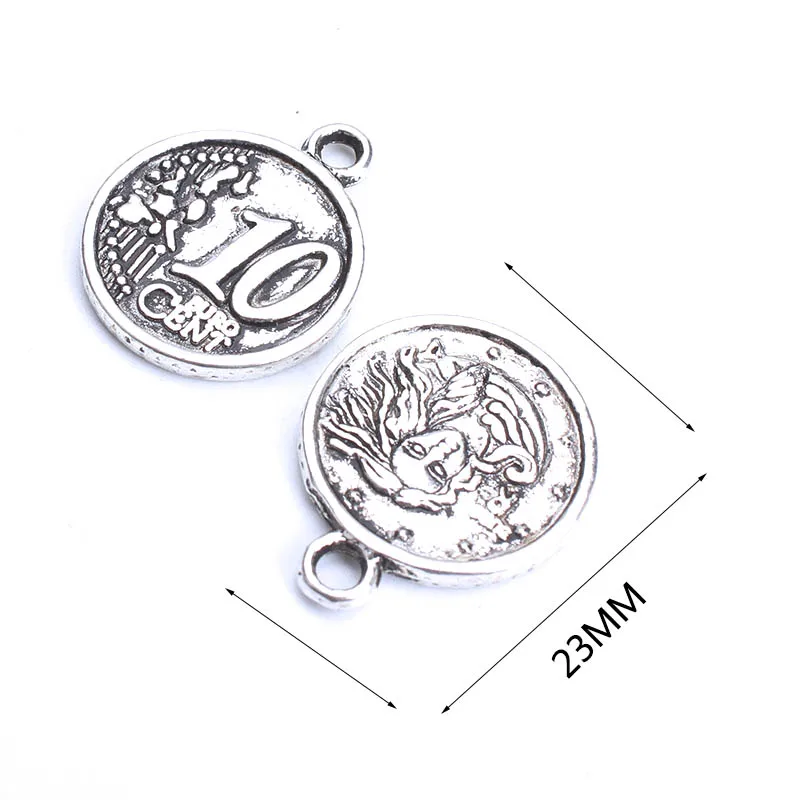 10pc-lot-23mm-money-Charms-Antique-Silver-Tone-2-Sided-too-Cute-for-diy-charms-necklace (1)