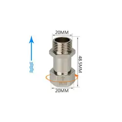 1/2 "BSP Женский к мужской резьбе латунный обратный клапан односторонний соединитель обратного потока Соединительная труба фитинг с