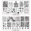 NEW! 1pc Nail Stamping Plates Template YICAI 01-40 3D Flower Series Image Plates Nail Art Manicure Templates Beauty Polish Tools 2