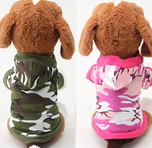 10 unids ropa del perrito perrito pet cat dog fashion camuflaje sudaderas sweatershirts chaquetas traje productos mascotas XS-L