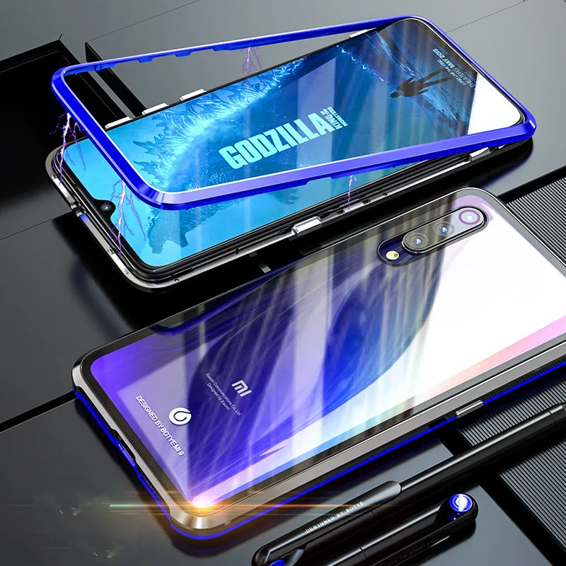 Luxury Magnetic Metal Case For Xiaomi Mi 9 case Mi9 se Transparent Magnet Glass Hard Back Covers Xiomi xiaomi SE Cover coque |