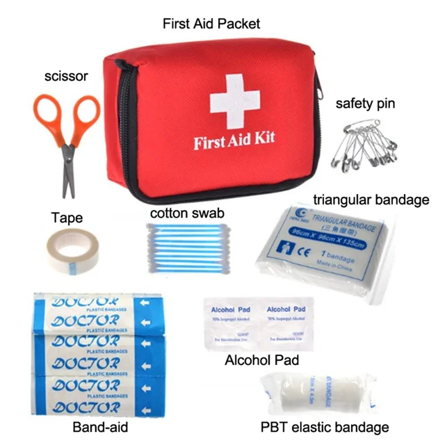 Outdoor First Aid Kit Emergency Kits Eight Pieces in One First Aid Kit