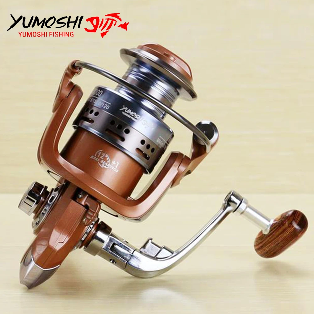 

Fishing Spinning Reels 12+1Ball Beraing High Speed 5.5:1 Metal Spool Fly Reel Sea Fishing Reel 2000-7000 Series