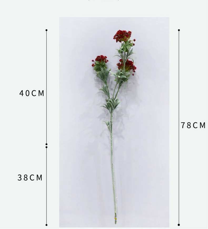 Снежный шар Цветок ветка свадебное украшение для дома цветок фотографии реквизит искусственный цветок Флорес искусственные, 3 головы/ветка