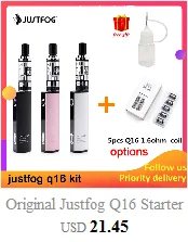 Justfog minifit стартовый комплект 370 мАч все в одном vape комплект как justfog q16 с батареей MINIFIT компактный pod vaping устройство