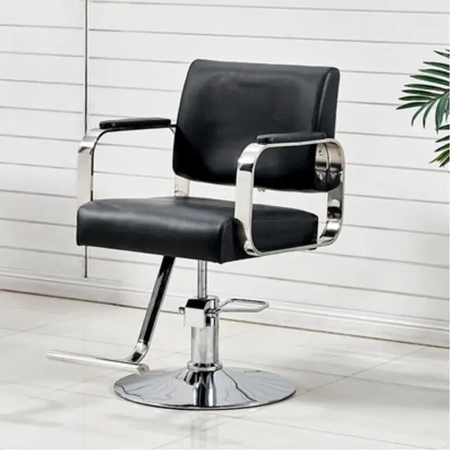 Новое парикмахерское кресло Парикмахерская специальная Парикмахерская кресло из нержавеющей стали подлокотник парикмахерское кресло может быть поднято