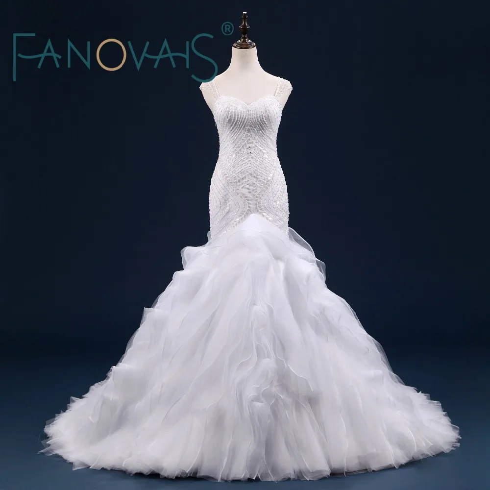 Buy Real Photos Luxury Mermaid Wedding Dresses Sexy Vintage Wedding