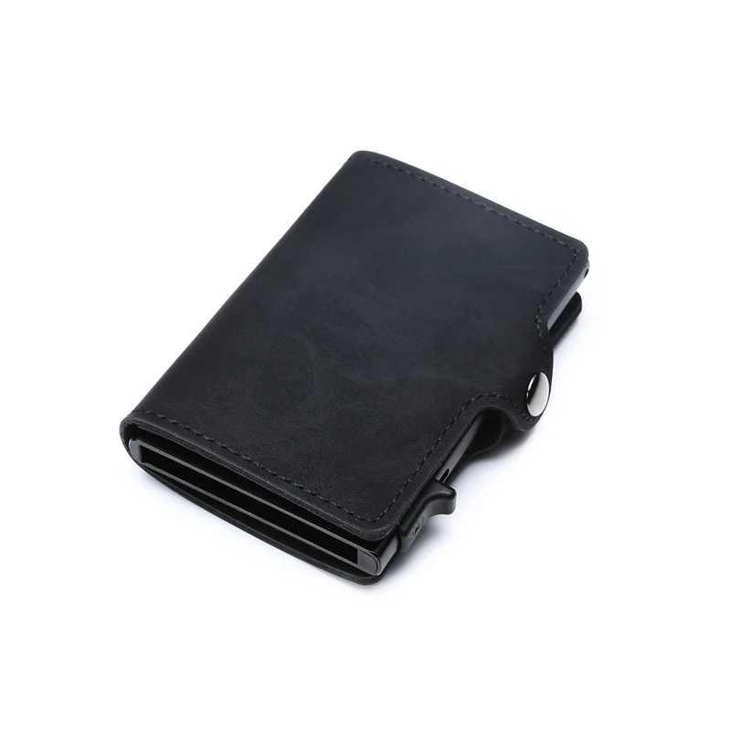 

ZOVYVOL NEW Small Smart Wallet New Wallet Men Money Bag Mini Purse Male Vintage Automatical Aluminium Rfid Card Holder Wallet
