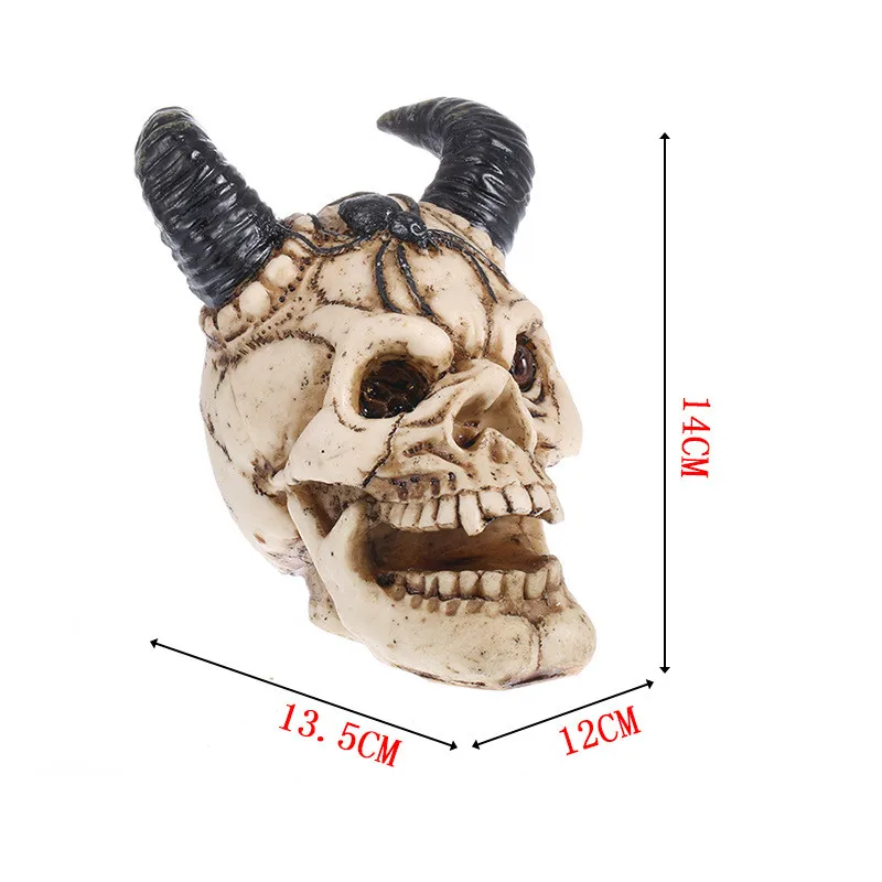 MRZOOT смолы статуэтки ручной работы для украшения череп рога персонализированные украшения для дома