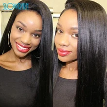 Virgin Brazilian Light Yaki Full Lace Human Hair Wigs Italian Yaki Straight Glueless Full Lace Wigs Human Hair Lace Front Wigs