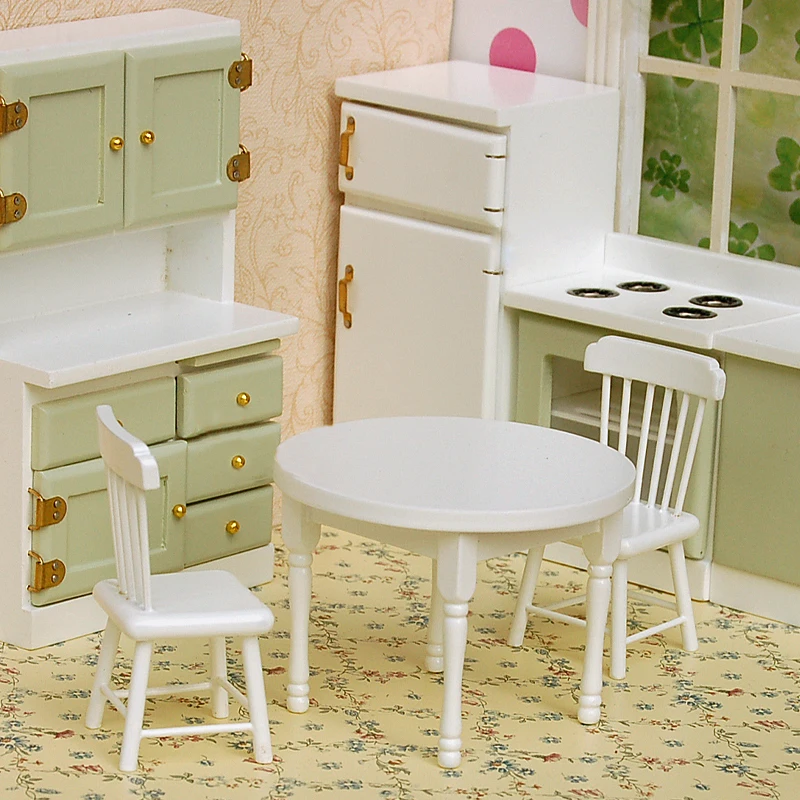 G05-X5133 детский подарок игрушка 1:12 кукольный домик мини мебель миниатюрный rement аксессуары белый Набор для кухни гостиной