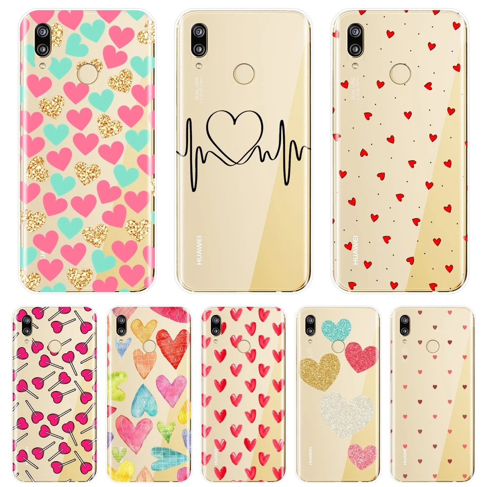 

Phone Case For Huawei P9 Lite Mini Soft Silicone Love Hearts Back Cover For Huawei P8 P9 P10 P20 Lite Pro Plus 2017 P Smart Case