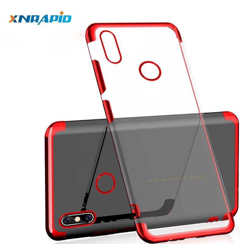 

Elec-plating Soft Case for Xiaomi Redmi Note 6 Pro Case 6.26'' Transparent TPU Back Cover Bumper for Redmi Note6 Pro Fundas Capa