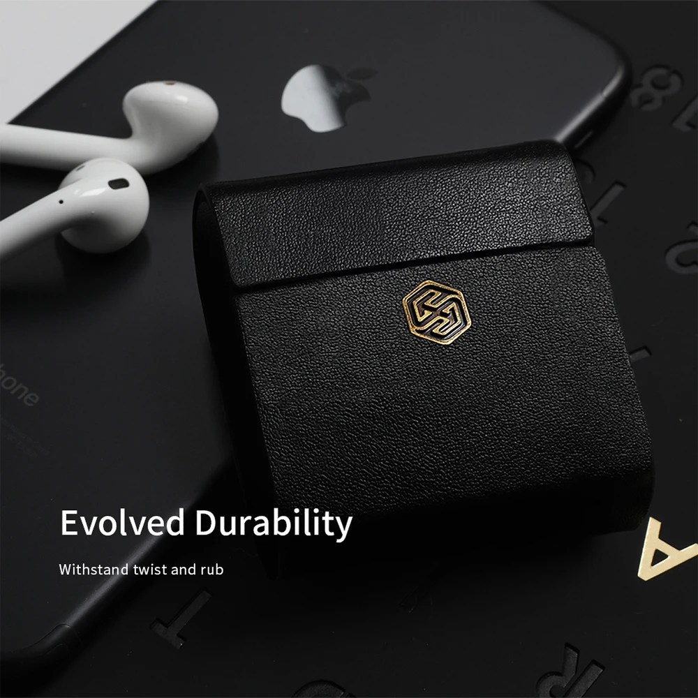 For Airpods 2 Case Protective PU Leather Flip Cover (4)