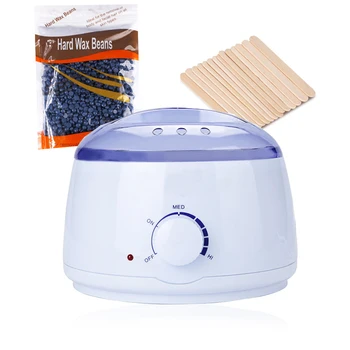 

Wax Heater Warmer Epilator Hair Removal Paraffin Body Electric Depilatory With 300g Wax Beans +12pcs Wooden Stick Waxing Set