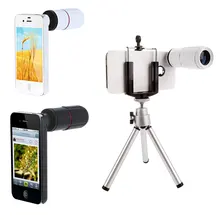 8-кратное увеличение мобильного телефона телескоп Лупа Оптический объектив камеры для iPhone 7 6s 6 телефон объектив со штативом+ держатель+ чехол
