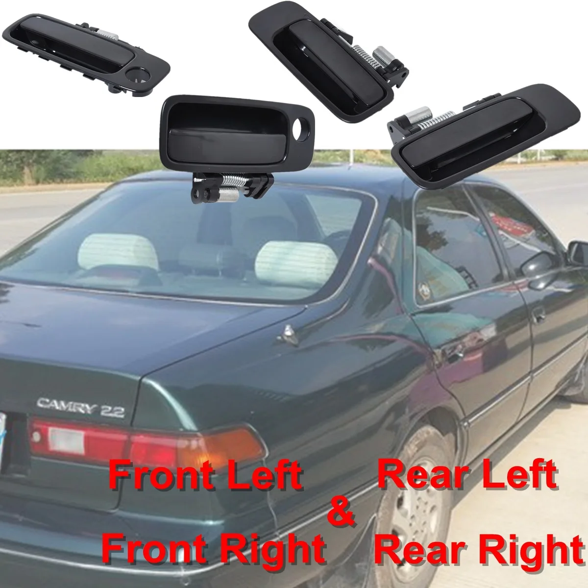1 шт. 2 шт. 4 шт. наружные дверные ручки подходят для 1997-2001 Toyota Camry Передние Задние левые правые наружные дверные ручки автомобильные аксессуары
