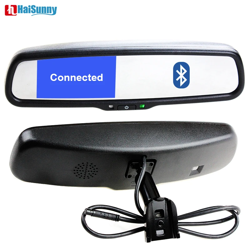 

HaiSunny 4.3 Inch Car Rearview Mirror Monitor With Bluetooth Car Kit For Toyota Honda VW Ford Opel Benz BMW