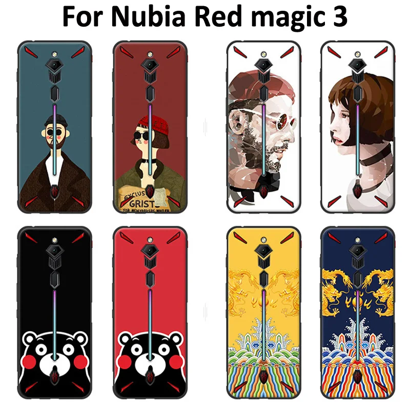 Для Nubia Red magic 3 Чехол 6,6" окрашенные Леон убийца мультфильм мягкий силиконовый для чехол для телефона Redmagic3 сзади чехол Redmagic крышка