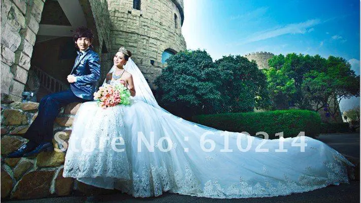 Wedding Dresses With Royal Length Train Weddings Dresses