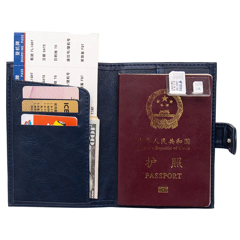 Новинка, модные бумажники для паспорта, на застежке, мягкая искусственная кожа, Обложка для кредитных карт, для паспорта, защита для проездных документов, чехол