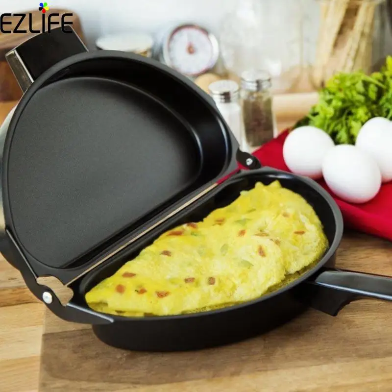 

EZLIFE Stainless Steel Omelette Kitchen Utensils Set Egg Pot Non-stick Frying Pot Folding Kitchen Cooking Accessories NPY4469