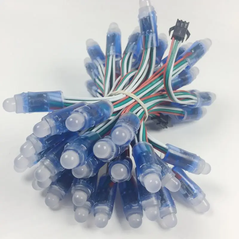 50 шт 12 мм WS2811 светодиодный pixel Модуль IP68 водонепроницаемый DC5V полноцветный RGB строка рождественские светодиодные лампы адресуемых - изображение