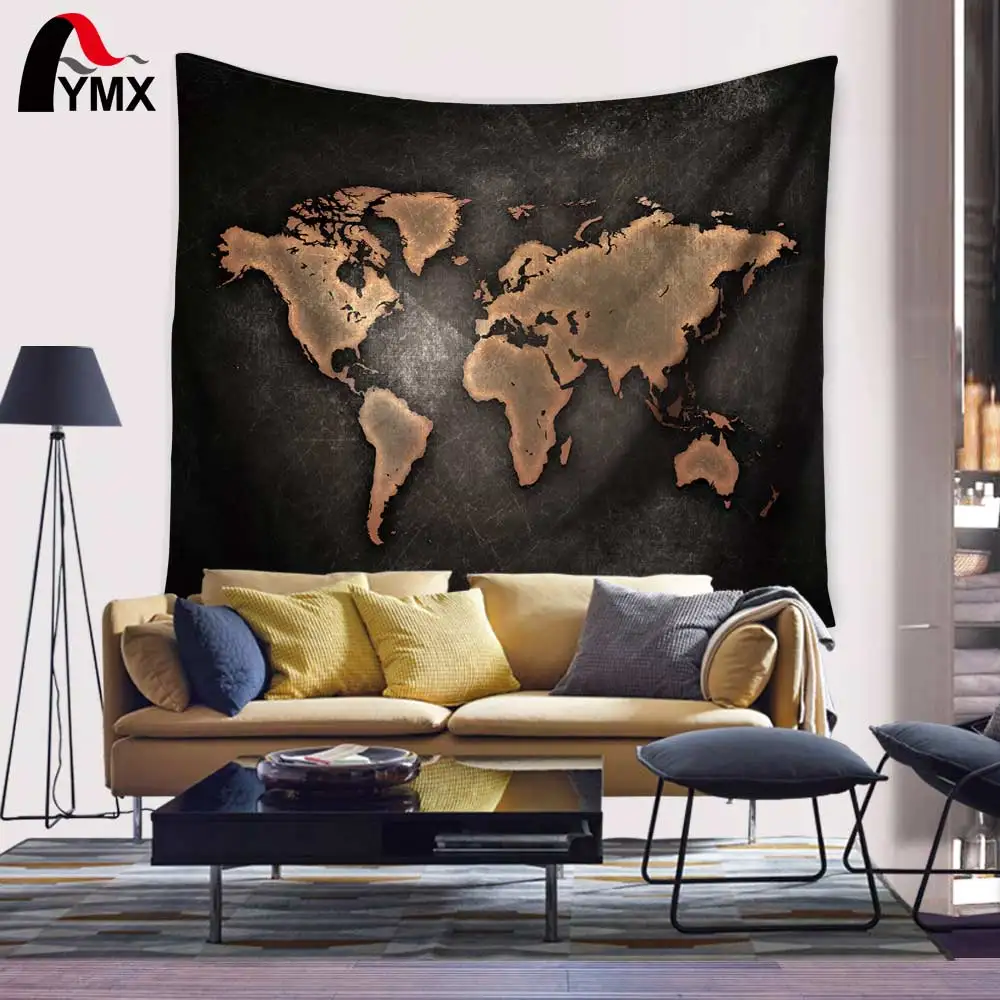 Оптовая продажа Винтаж Ретро мир 150*130/200 см Wall Art висит ковер лист Пылезащитный